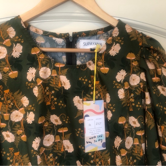 NWT Supayana Montreal fall mushroom dress size medium - Picture 4 of 7
